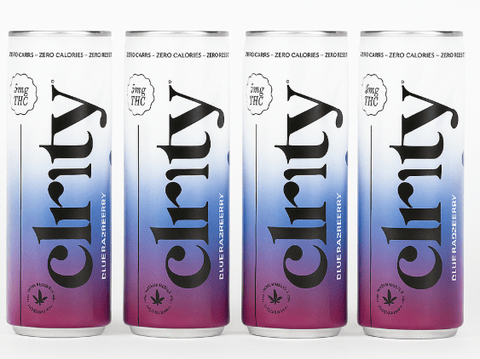 Clr!ty - 5mg THC Seltzer - 12oz - Blue Razzberry - 4 Pack