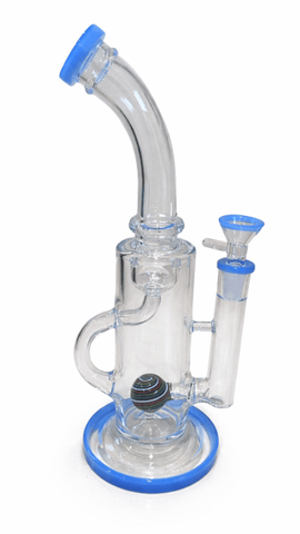 Light Blue Bent Water Pipe - 11"
