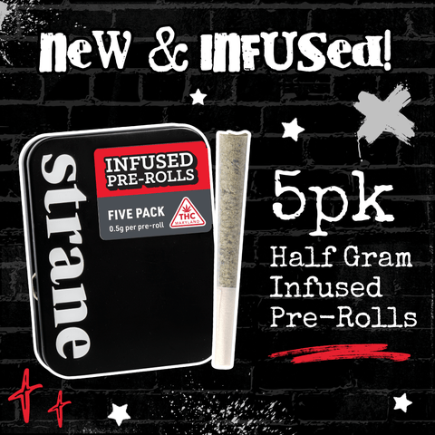 Strane | Infused PreRoll | - Pineapple Express | 0.5g x 5