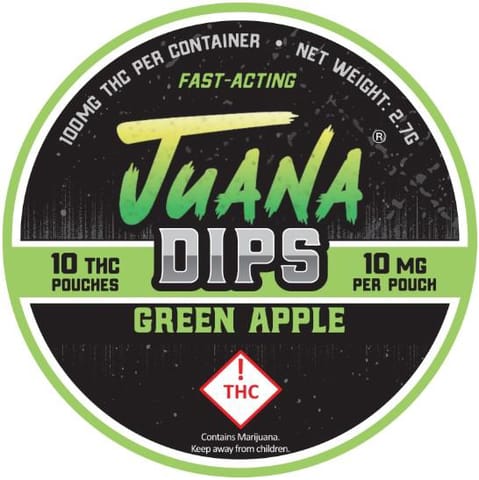 Juana Dips 100mg Green Apple