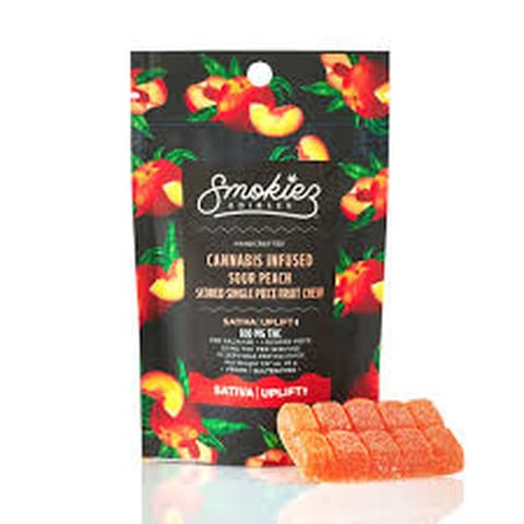 Sour Peach 100MG Single Gummy (Smokiez)