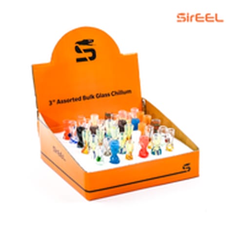 3" SirEEL Assorted Bulk Chillums | Assorted Colors