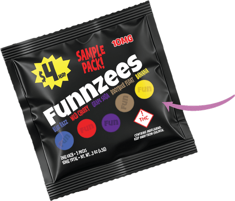 Funnzees Sweet Tart Confection Sample 10mg (REC)