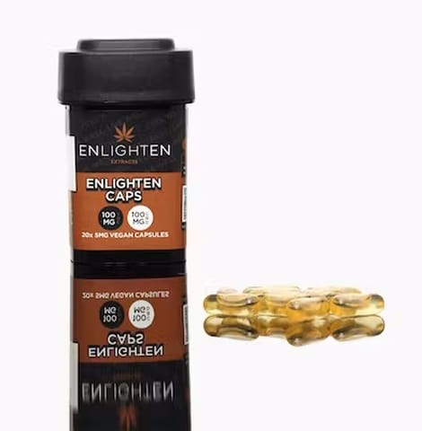Enlighten Vegan Capsules 1:1 (100mg) Indica/CBD