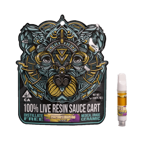 KB - BEAR LABS - LIVE RESIN VAPE - PURPTERP X GRAPE GAS - 1G