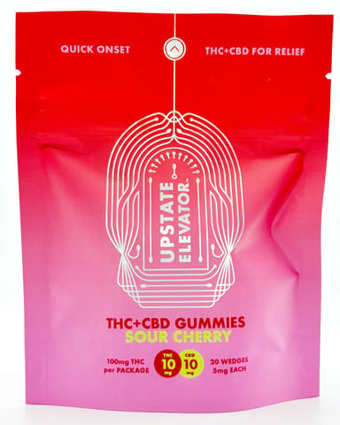 Sour Cherry, 1:1 THC+CBD Gummies