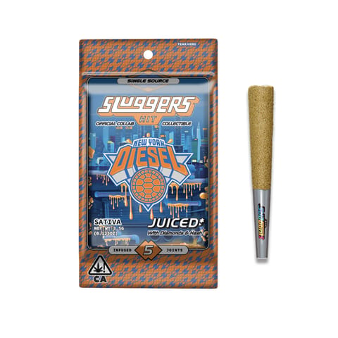 Sluggers | New York Diesel | Infused Prerolls | Sativa | 3.5g | 5pk
