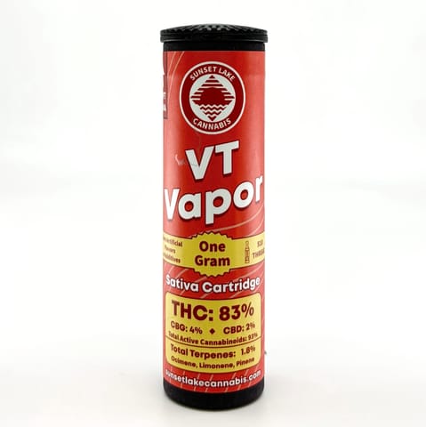 VT vapor Sativa, 1g distillate vape cart