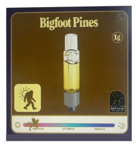 Mule | Bigfoot Pines | 1G | Live Resin | Cartridge