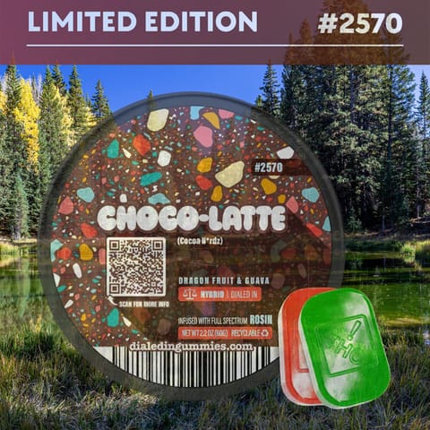Chaco-latte Hybrid Rosin Gummies by Dialed In | Golden Rookie