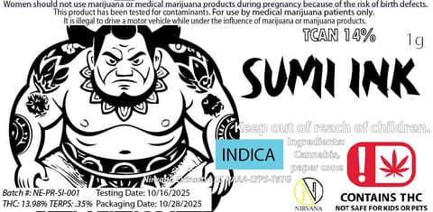 Nirvana | Pre-Roll | 1G - Sumi Ink