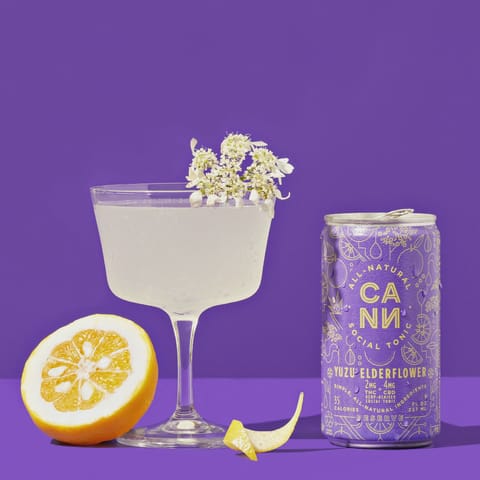 CANN | Yuzu Elderflower | 2mg THC / 4mg CBD x 6 Infused Social Tonic Cans