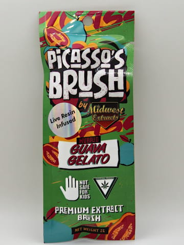 Midwest Extracts | Concentrates | Guava Gelato Live Resin Picasso's Brush 2g