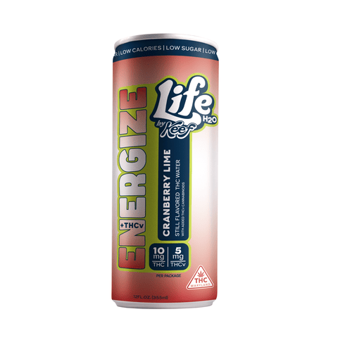 Keef | Beverage - Life H20 by Keef | Energize Cranberry Lime | 10mg THC : 5MG THCV