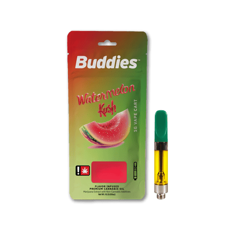 FLAVORED PREMIUM CANNABIS OIL CARTRIDGE | WATERMELON KUSH | HYBRID | 1 GRAM | 510 THREAD