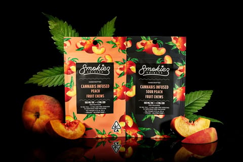 Smokiez Sour Peach Gummies 10mg 10pk