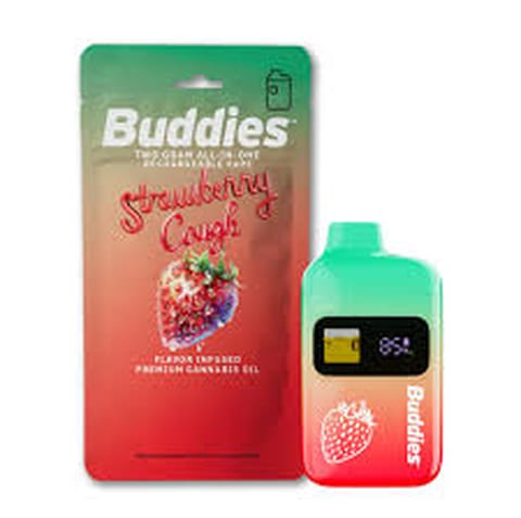 Buddies | Strawberry Cough | 1G | Flavored Distillate | Disposable