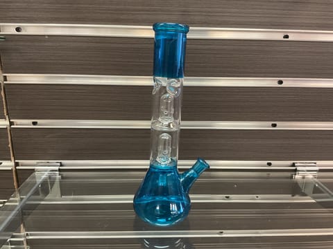 Classic Blue 2 Chamber Bong