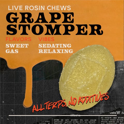 Grape Stomper 100mg 10pk - Live Rosin Chews