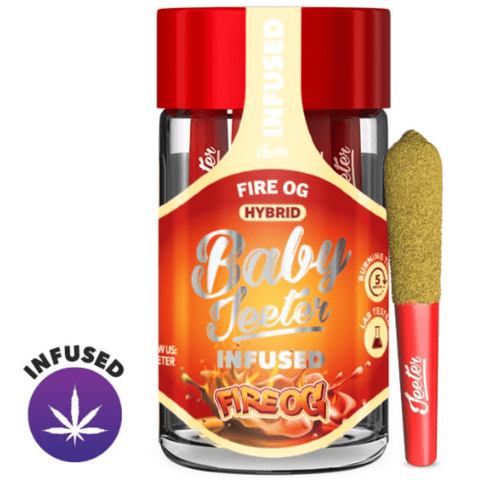 BABY JEETERS-FIRE OG (INFUSED PRE ROLLS) 5PK/2.5G (P)