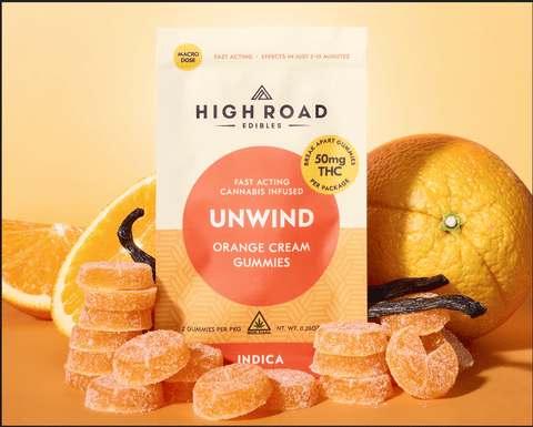Unwind Extra Strength - Orange Cream Gummies - Fast Acting Indica - 2 pack