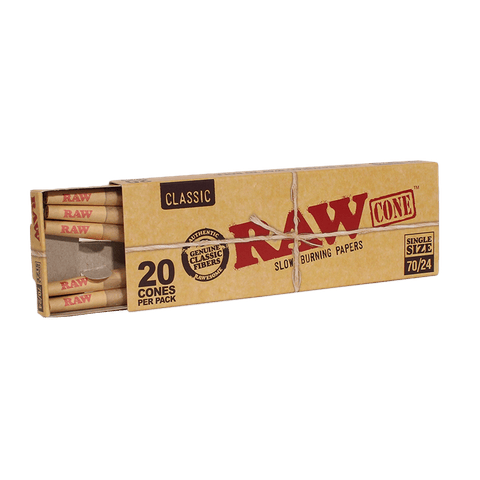 Raw | Classic Pre Rolled Cones 70/24 20 Pack