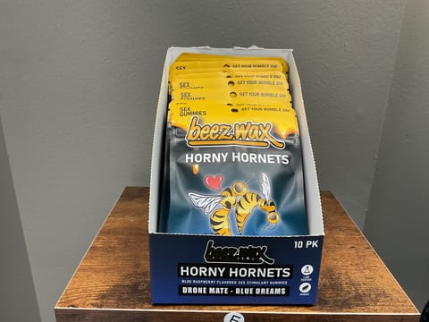 Beez Wax Blue Raspberry Horny Hornets Sex Gummies