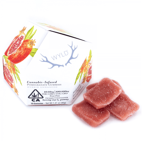 Wyld | Pomegranate (H) 1:1 | 10mg THC / 10mg CBD x 10 Gummies