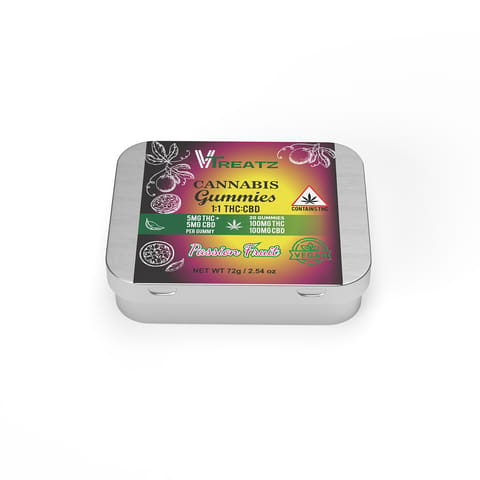 Passionfruit Gummies 1:1 THC:CBD
