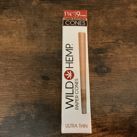 Wild Hemp 1 1/4 Unbleached Hemp Cones 9 Pack