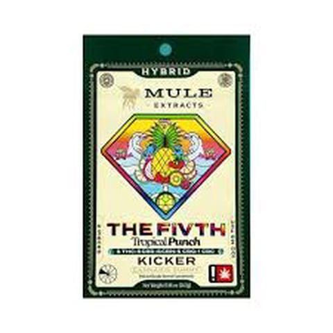 Mule | Tropical Punch Kicker "The Fivth" | 420MG | 5:5:5:5:1 | THC:CBD:CBN:CBG:CBC | 2-piece Gummy