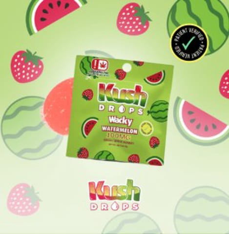 Kush Drops | SINGLE | 100mg THC | Wacky Watermelon