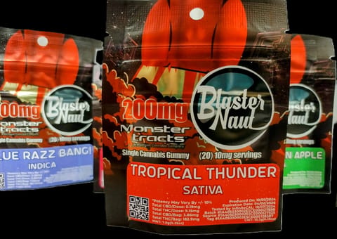 GUMMY - TROPICAL THUNDER - 200MG BLASTERNAUT - MONSTER X