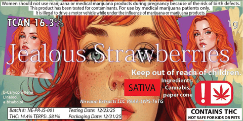 Nirvana | Pre-Roll Pack | 7G - Jealous Strawberries