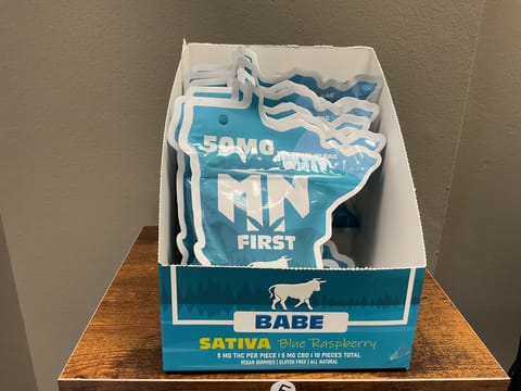 Mn First Babe Blue Raspberry Sativa Gummies