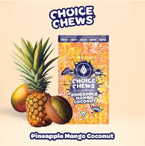 Pineapple Mango Coconut 200mg Gummies | Choice