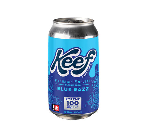 KEEF CLASSIC SODA | BLUE RAZZ | HYBRID | 100MG TOTAL | 12 FL/OZ