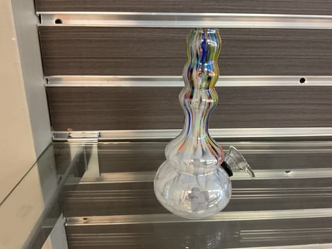 Clear Slim Glass Bong