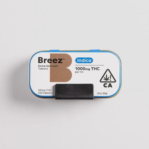 Breez | Extra Strength (I) | 20mg THC x 50 Tablets