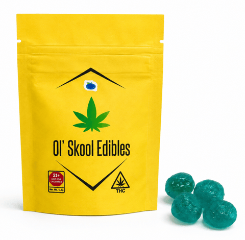 Blue Raspberry - Live Rosin Jolly Drops (Hard Candy) -50mg THC
