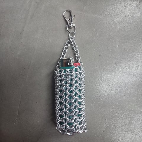 Noah Moon Lighter Keychain Holder (Silver)