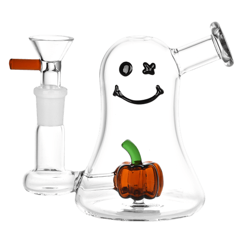 Li'l Ghosty Glass Water Pipe - 4.5"