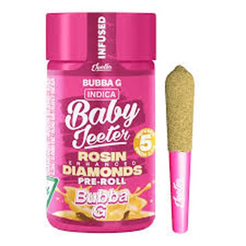 Bubba G x5 x .5g Rosin Enhanced Diamonds Infused Pre-Roll Pack | Baby Jeeter | Non-Discountable