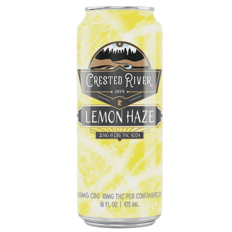 Crested River Lemon Haze 20 MG 1:1 CBG THC Soda