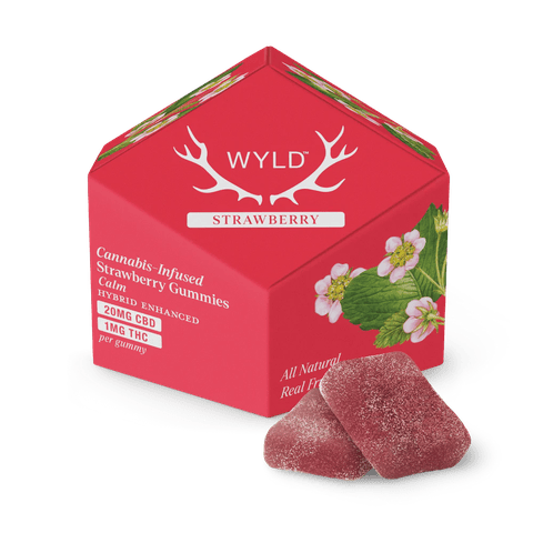 Wyld | Strawberry 20:1 CBD:THC + Hybrid Enhanced Gummies