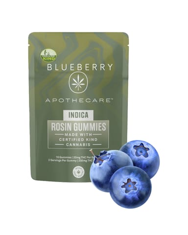 Apothecare Certified Organic Blueberry Rosin Gummies