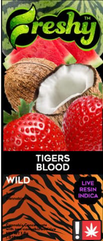 Freshy | Tiger's Blood | 1G | Flavored Live Resin | Cartridge