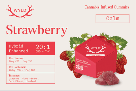 Strawberry 20:1 CBD:THC (100mg/10pk)
