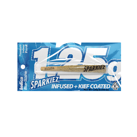 Sparkiez | Blue Slushie | Infused Preroll | Indica | 1.25g