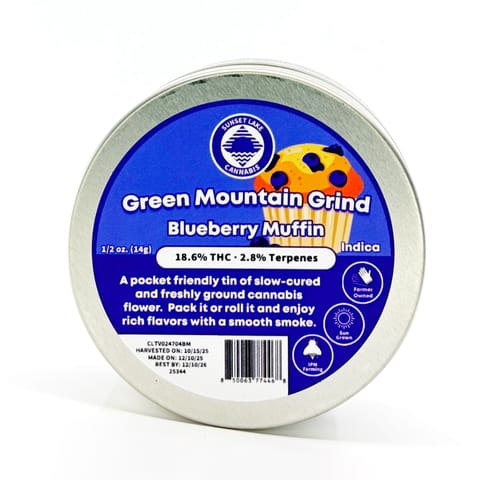 Blueberry Muffin, 14g preground flower